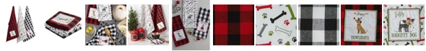 Design Imports Christmas Puppy Embellished Dishtowel, Set of 3